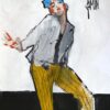 Dandy au pantalon rayé