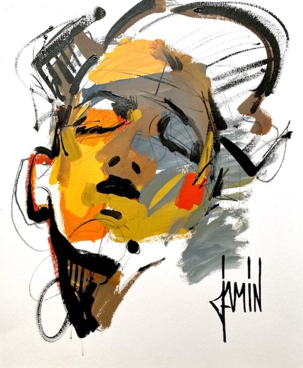 Introportrait - variations en ocre