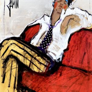 Dandy au fauteuil rouge