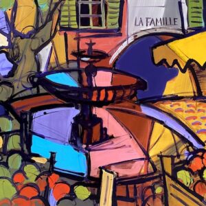 Uzès - la famille place aux herbes