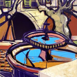 Uzès - la fontaine place aux herbes