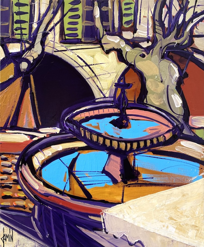 Uzès - la fontaine place aux herbes