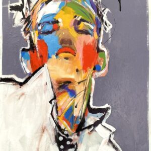 Introportrait à la cravate à pois