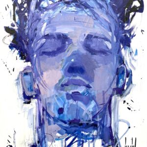 Introportrait - variations en bleu